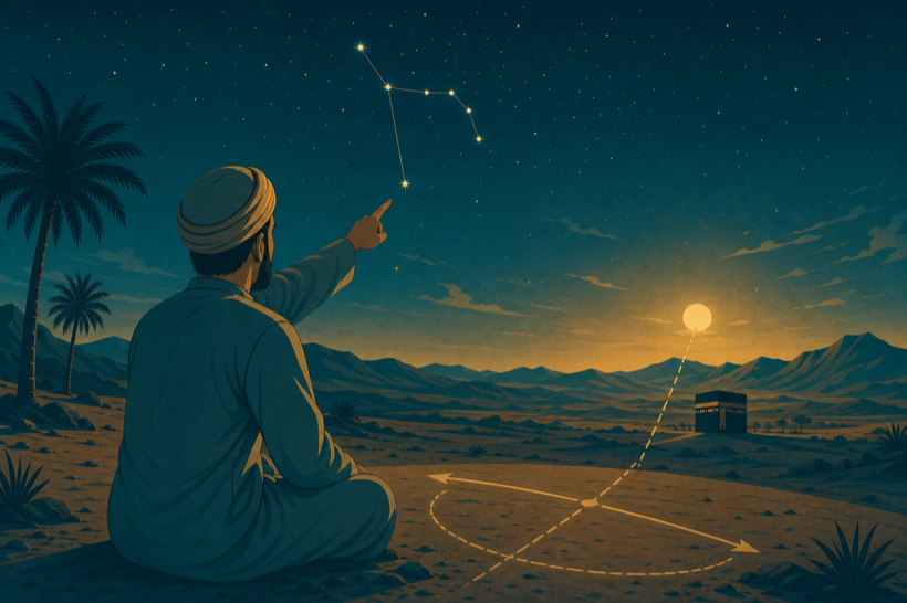 القبلة بدون هاتف